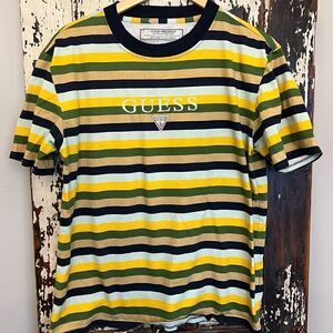 Men’s Guess Originals striped shirt sleeve shirt. Size Small.